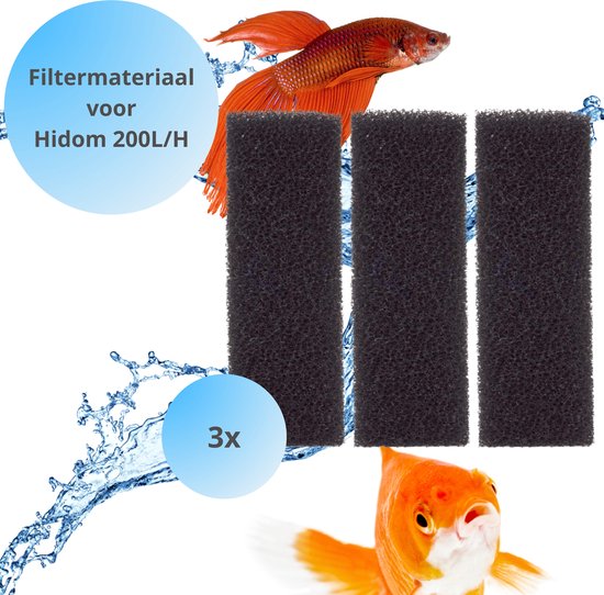 Foto: Filtermateriaal hidom aquariumfilter 200l h