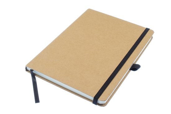 feela Kraft Notitieboek, A5, gelinieerd, set van 16 notitieboekjes met regenboogrug, in 16 verschillende kleuren, 60 pagina's, 21 x 14 cm, notitieblokset geschikt voor kantoor en school, kraftpapier