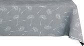 Nappe Fluff Flower Grijs 140x250cm - Nappe Lavable - Plastique