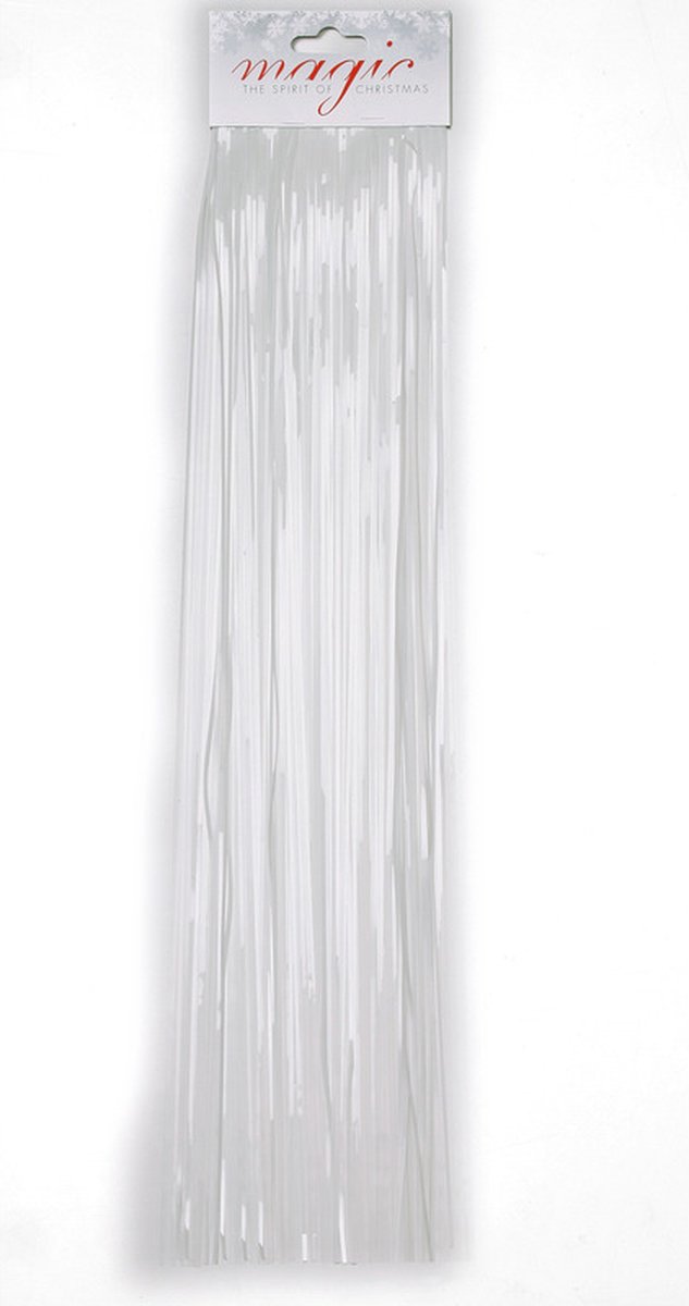 Inge Engelenhaar - wit - 10x zakje - 50 cm - lametta haar - folie - tinsel - kerstversiering