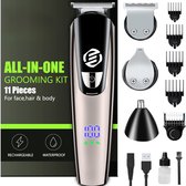 Bol.com Equivera Baardtrimmer - Multifunctionele Verzorgingsset - Haartrimmer - Draadloos - LED-Display - Diverse Opzetstukken aanbieding