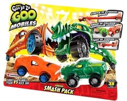 Miniatuurvoertuigen - Moose Toys - Goo Mobiles - Turbo Tyger Vs Rumbler Jaw