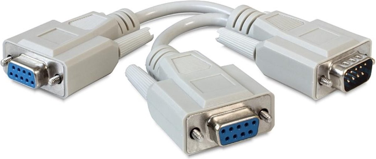 Delock - Adapter Seriell Sub-D9 Stecker - 2 x Buchse 17 cm