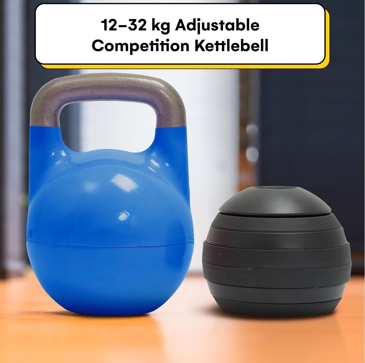 Kettlebell noir 4 kg à 40 kg - Kettlebells original - Musculation