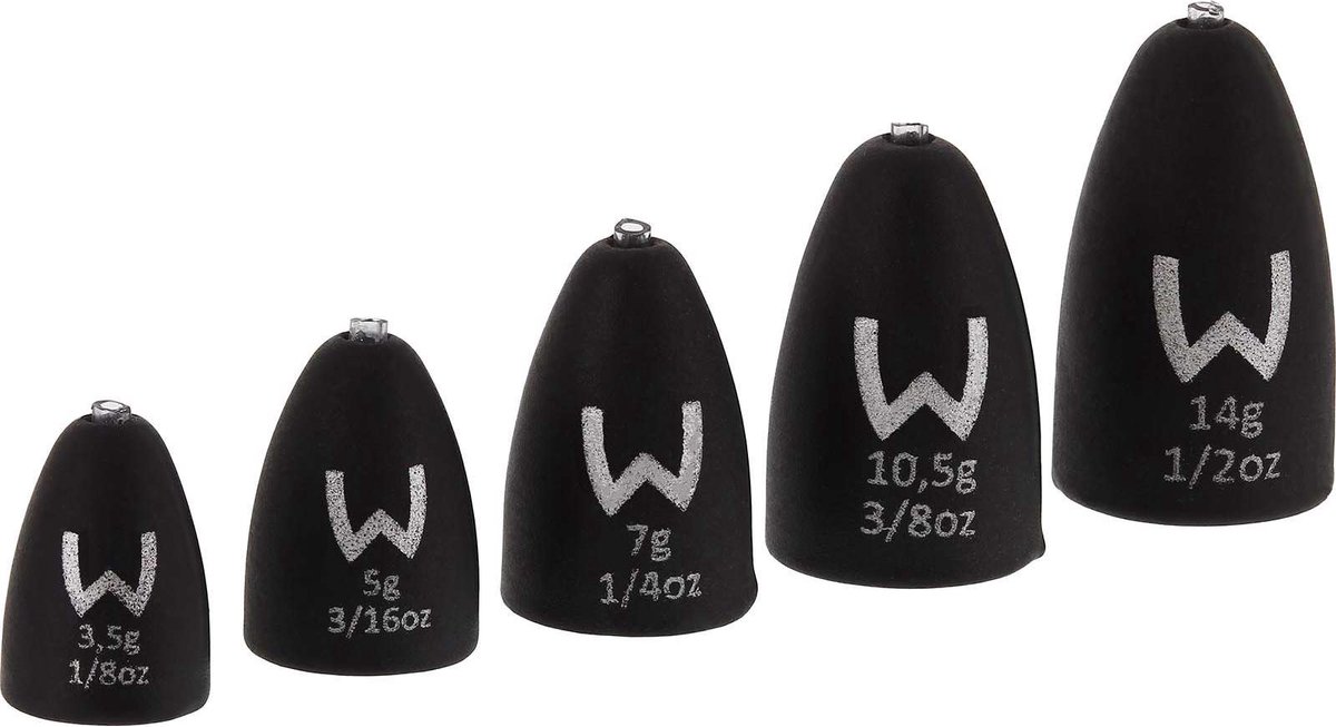 Westin Add-it Tungsten Bullet Weights Matt Black 10.5g