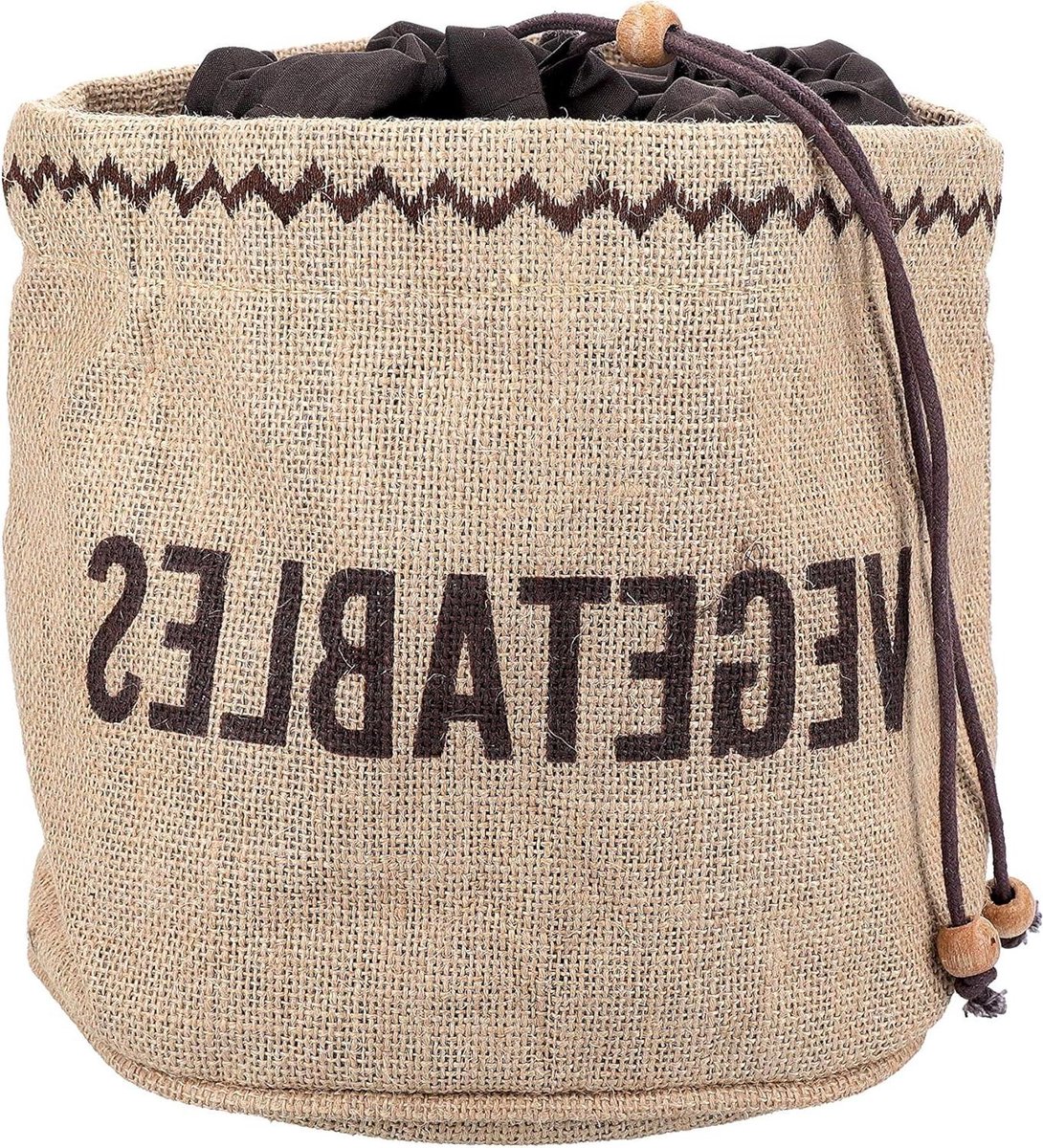Juten Zak voor Groenten - Bruin - 20 x 20 Centimeter