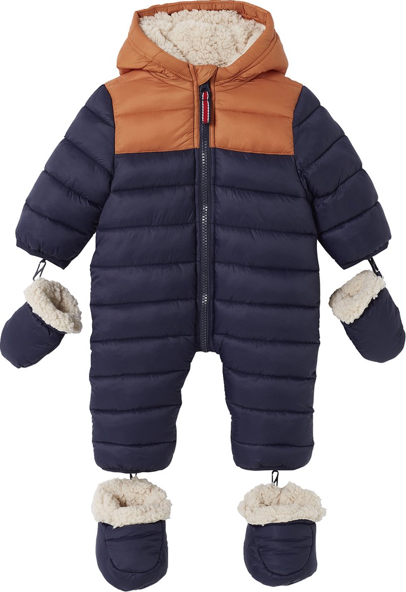 Vertbaudet Colorblock kruippakje baby gevoerd en gewatteerd