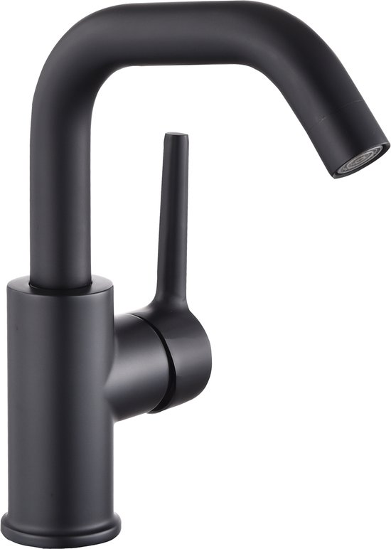 Inspire Robinets - Robinet de lavabo - Robinet de salle de bain - avec raccords - Zwart