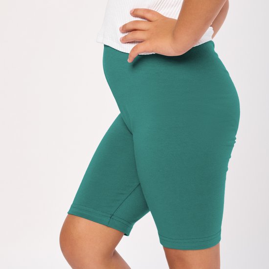Merry Style MS-MS10-227-LE Meisjes Leggings - Sport - Vrijetijdsbroek - Kort - Katoen - Sporbroek - Yogabroek - Donkerturquoise - 152 van Merry Style — afbeelding 3