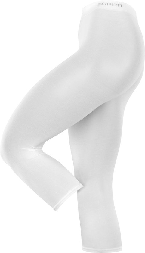 Esprit Cotton Capri chaud et respirant Katoen Capri Dames blanc - Taille 40-42