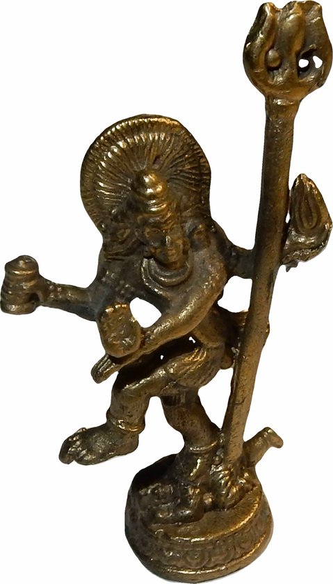 Messing Miniatuur Dansende Shiva Beeldje
