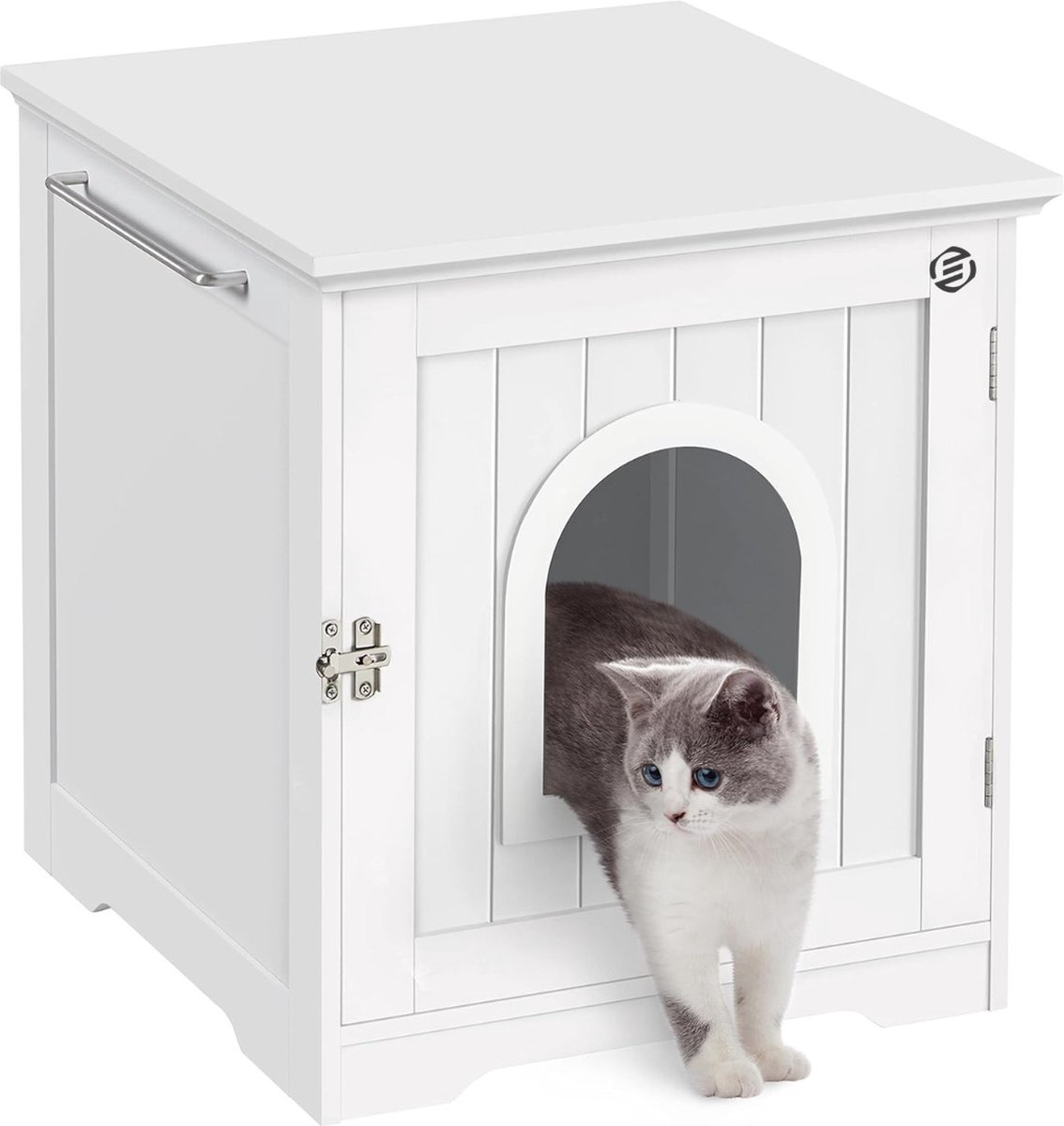 Equivera Kattenbak Ombouw – Kattenbak Kast – Kattenmeubel – Kattenkast – Kattenhuis – Kattenbak Container – Kattenbakkast – Kattenhuis Kattenbak – Kast Voor Kattenbak