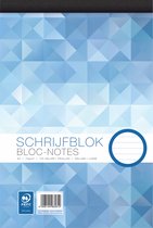 Work – kopgeniet schrijfblok - A4 - lijn - 100 vel – pak van 5