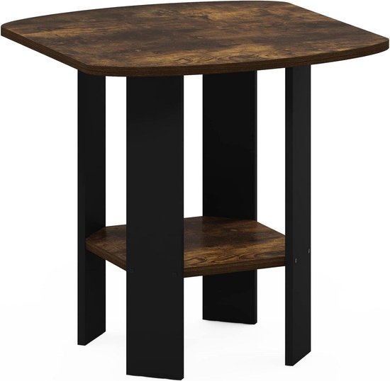 Furinno Camnus d'appoint, Table de Chevet, Bois d'ingénierie, uni-Blanc