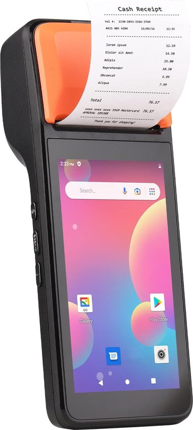 Bisofice Handheld POS Bondrucker - Android 8.1 - 1D/2D Barcode-Scanner