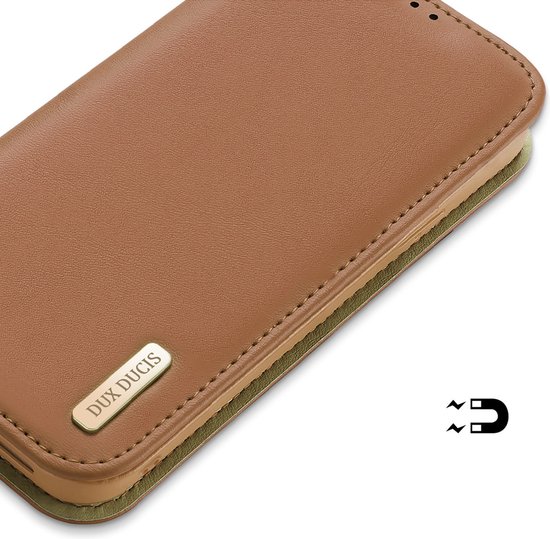 Dux Ducis - Coque pour Apple iPhone 14 Plus - Coque Dux Ducis Hivo Series - Marron