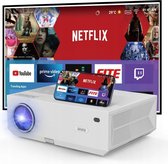 Bol.com Zenwire Beamer E600H - Beamer - Projector Full HD 4K 13500lm WiFi Bluetooth - Miracast Airplay Compatibel met Android Ap... aanbieding