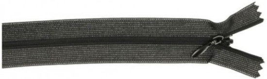 1 blinde rits zwart - 60 cm - zwarte onzichtbare ritssluiting - blind onzichtbaar - niet deelbaar