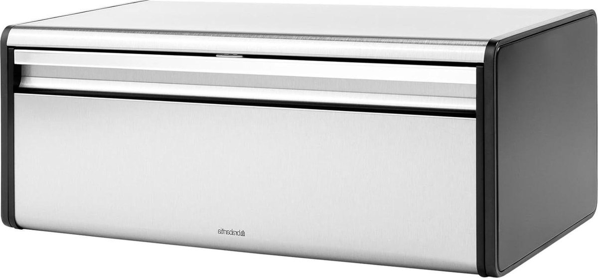 Broodtrommel Keuken Matt Steel Fingerprint Proof met Klepdeksel