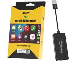 Android Auto & Carplay adapter voor Android Car Screen - Android 4.4.2+ Systeem - APK moet geïnstalleerd - Mirroring - Google - SIRI - Online Upgrade - Zwart Carplay Dongle