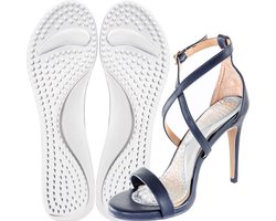 Gel inlegzolen voor hoge hakken Transparant - maat: 35 - 42 - Siliconen inlegzolen voor schoenen met hoge hakken. Loop je veel op stiletto's? Zijn je voeten moe? Wij hebben de oplossing voor je: siliconen inlegzolen.