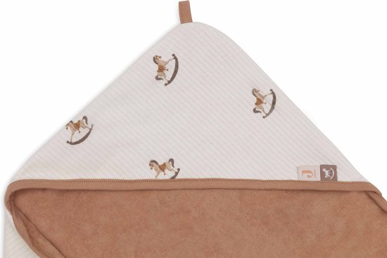 Jollein - Badcape 75x75cm - Baby Handdoek met Badcape, Omslagdoek, Badponcho - Nostalgic Ride van Jollein — afbeelding 2
