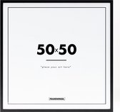 Fotolijst - Framewinkel - Premium Hout - Fotomaat 50x50 cm - Posterlijst - Fotolijstje - Zwart