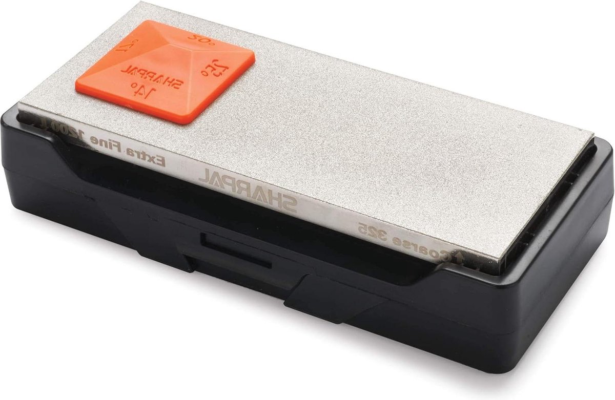 SHARPAL 178N 3-in-1 messenslijper | 600 grit diamanten slijpstaaf | Slijp alle messen en gereedschappen met rechte messen, kartels en haken zakmessenslijper