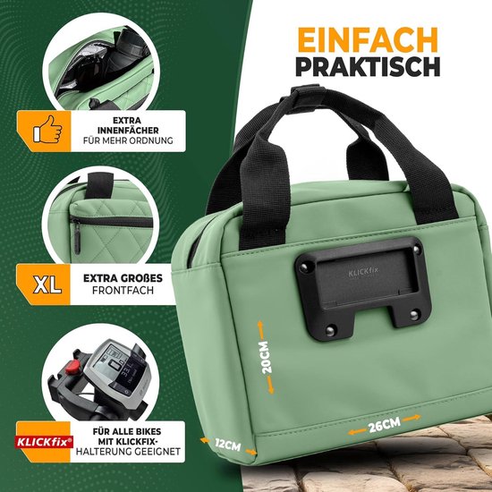 Klickfix Reisenthel Textilkorb mit KLICKfix Kupplung - für Lenker Adapter System