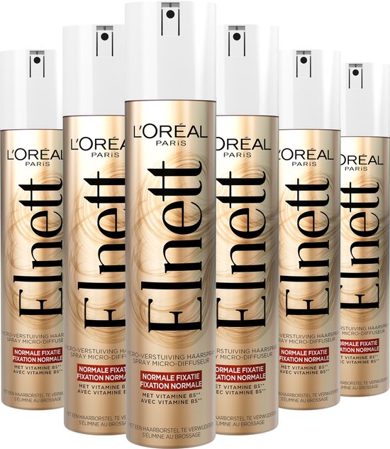 L'Oréal Elnett - Normale Fixatie Haarspray - 6 x 400 ml