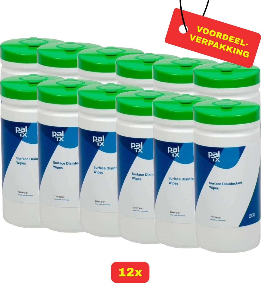Goedkoopste 12 x Pal TX Desinfectiedoekjes 200 stuks - voordeelverpakking