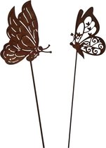 Carillon à Vent - Bee - Piquets Colorés En Forme De Papillon - 1 Pièce