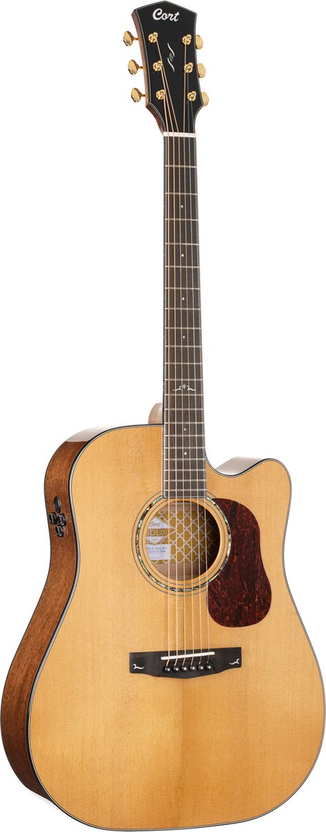 Cort Gold-DC6 – Massief Mahonie, Torrefied Sitka & Fishman Flex Blend
