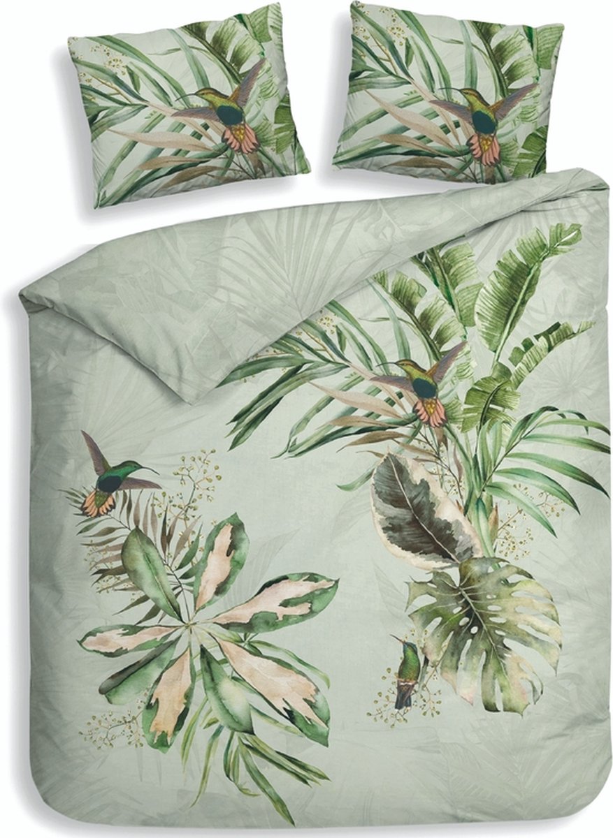 Heckettlane Ciungla Dekbedovertrek - Lits-jumeaux - 240x200/220 cm - Green