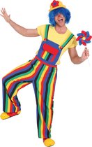 Salopette Clown Rayée Adultes - Taille 50/52
