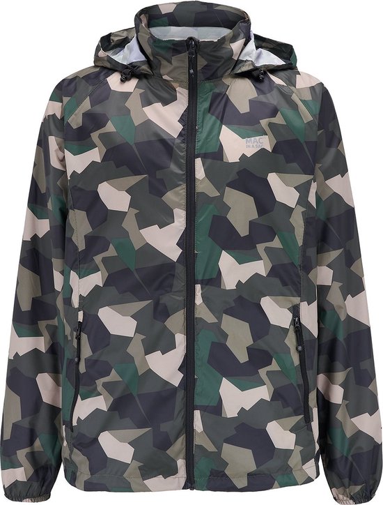 Mac in a Sac Regenjas - Volwassenen - Green Camo - XXL