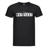 Wat een kut feest T-shirt - 100% Katoen - Maat S - Classic Fit - Zwart