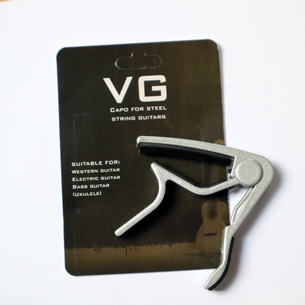 VG Capo voor Gitaar - Elektrisch - Western - Luxe Capo - Modern Design -Zilver