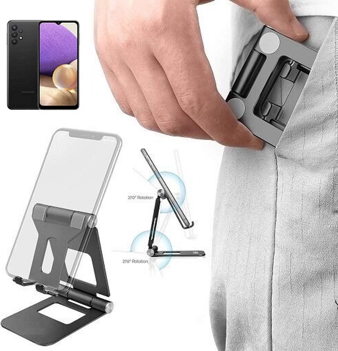 Samsung Galaxy A32 5G Bureauhouder Standaard