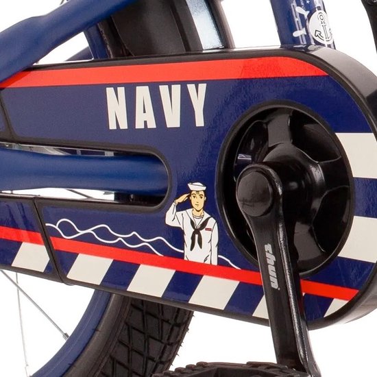 Bachtenkirch kinderfiets Navy, 14 inch, donkerblauw van BAC — afbeelding 4
