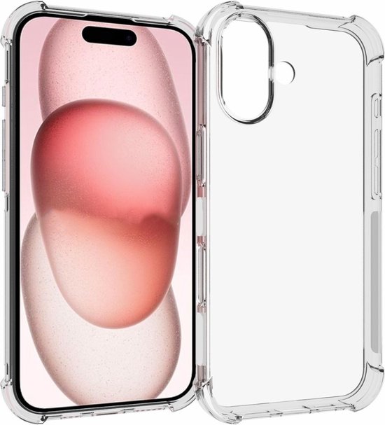iPhone 16 hoesje transparant TPU sc...