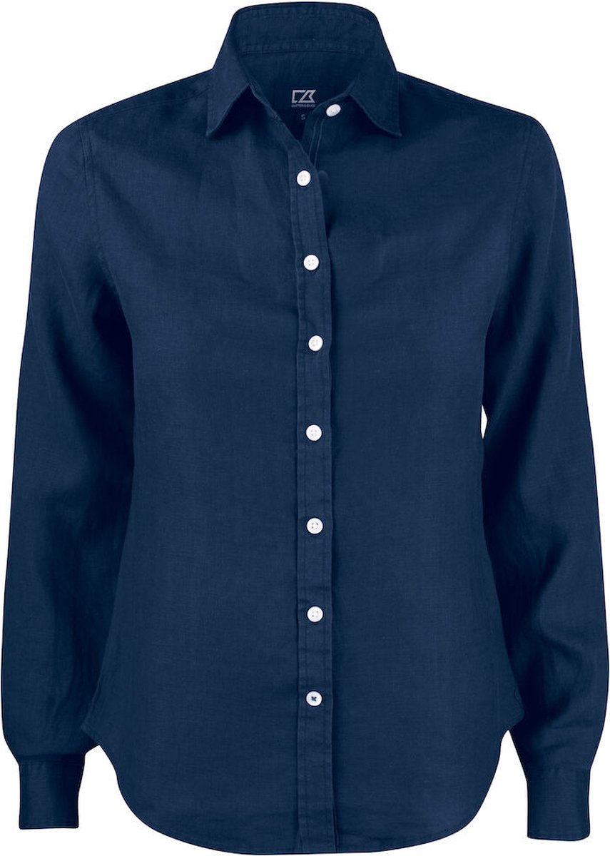 Cutter & Buck Summerland Linen Shirt Dames 352409 - Dark Navy - L