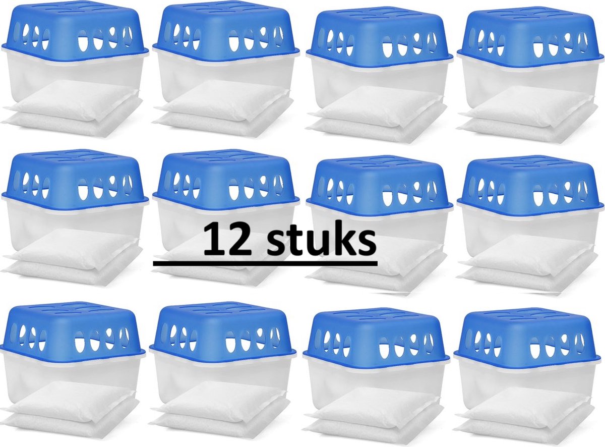 Ultra Fresh - Vochtopnemer - 12 stuks - navulbaar - bevat per stuk twee navullingen van 400 gram