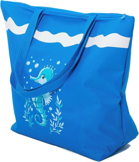 Grote Waterdichte Strandtas met Rits en Naspocket - Perfect voor het