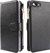 Xssive Wallet Book Case met Ritsvak voor Apple iPhone 7 Plus / iPhone 8 Plus - Book Case - Zwart