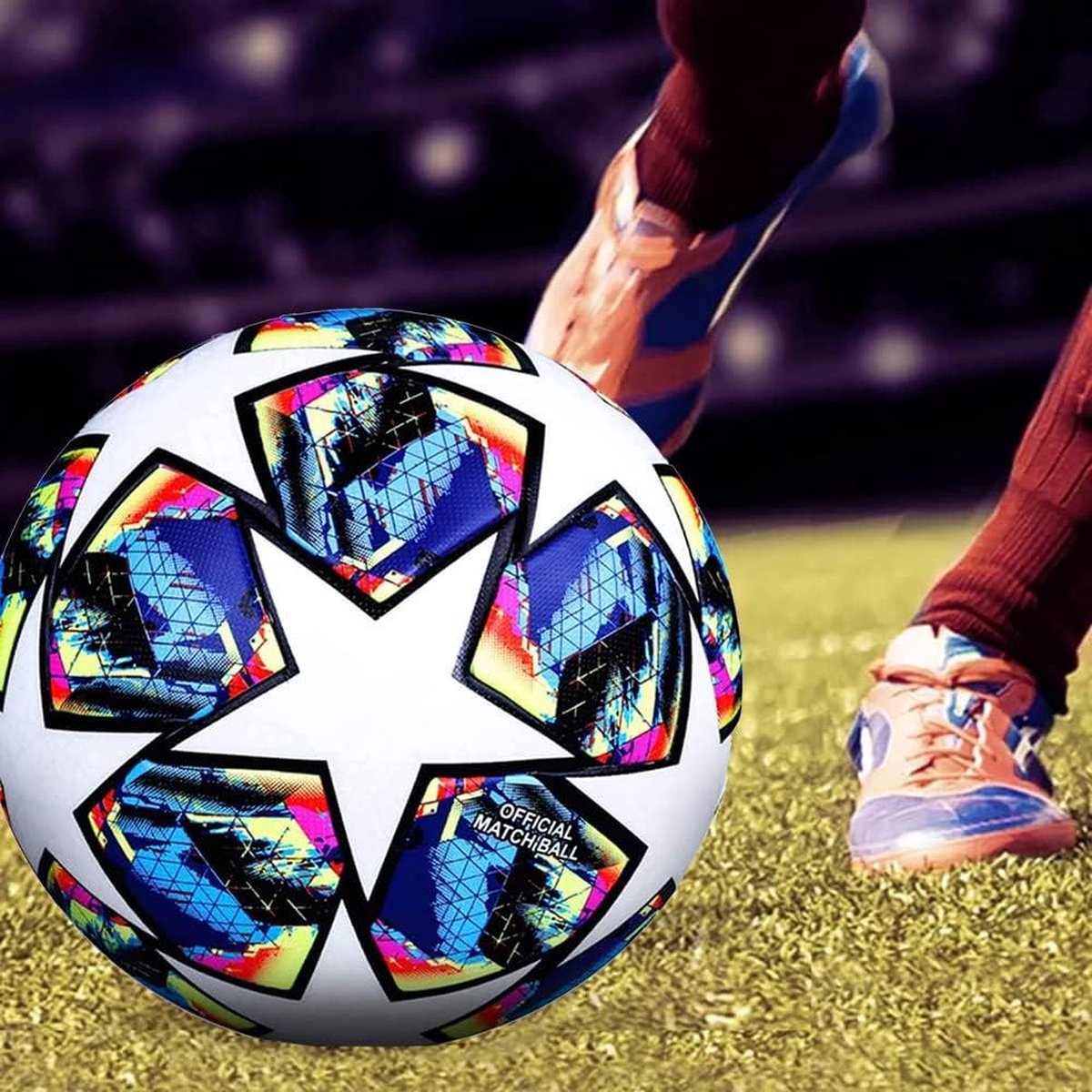 Ballon De Football Taille 5 Professionnel - Imperméable, Robuste, Pour Entraînement Et Match