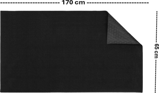 Race cockpit mat anti slip vloerbescherming - race cockpit vloermat - sim racing vloermat - racestuur standaard vloermat wheel stand - XXL formaat 170 cm x 65 cm van Traxio — afbeelding 5