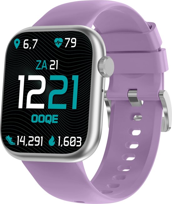 OOQE Watch Pro 7 Smartwatch Heren en Dames - Lila - OOQE - €109,95