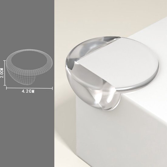 SilverRack® Hoekbeschermers en randbeschermers voor meubels, beschermt je baby, transparant, perfecte stootbescherming voor baby's en kinderen, 20 stuks
