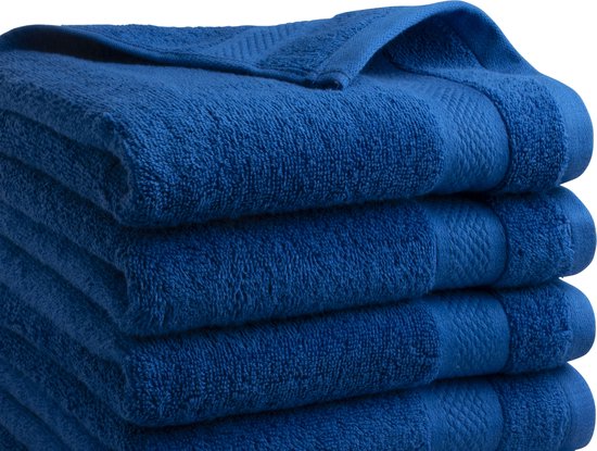 Ensemble de Handdoeken 30 pièces - Collection Hotel - 100% coton - bleu classique